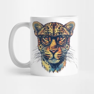 Leopard Smarty-Pants: The Hipster Predator Tee Mug